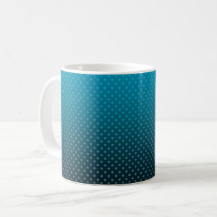 Mug dégradé bleu avec petits pois