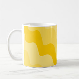 Mug Dégradé des vagues ondulées jaunes