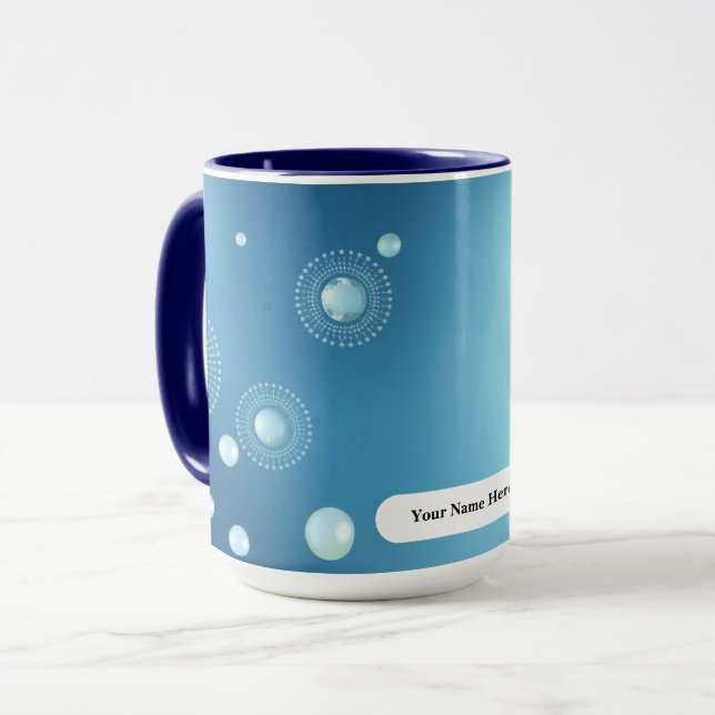 Mug Dégradé Frais Aura Halo Perle (Devant gauche)