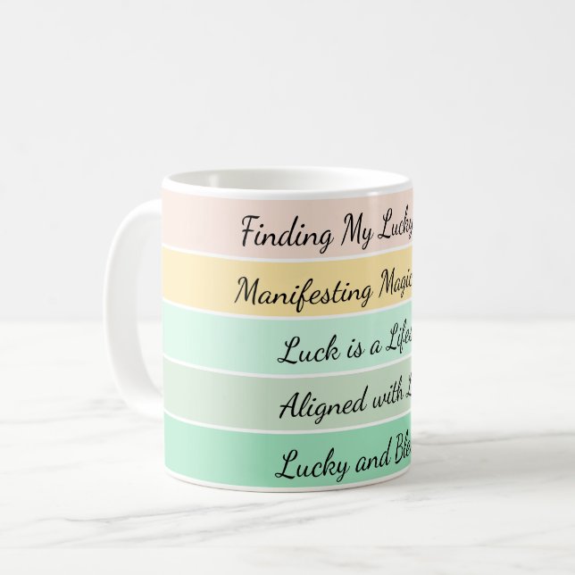 Mug Dégradé moderne de la Saint-Patrick (Devant gauche)