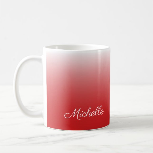 Mug dégradé personnalisé noir (Gauche)