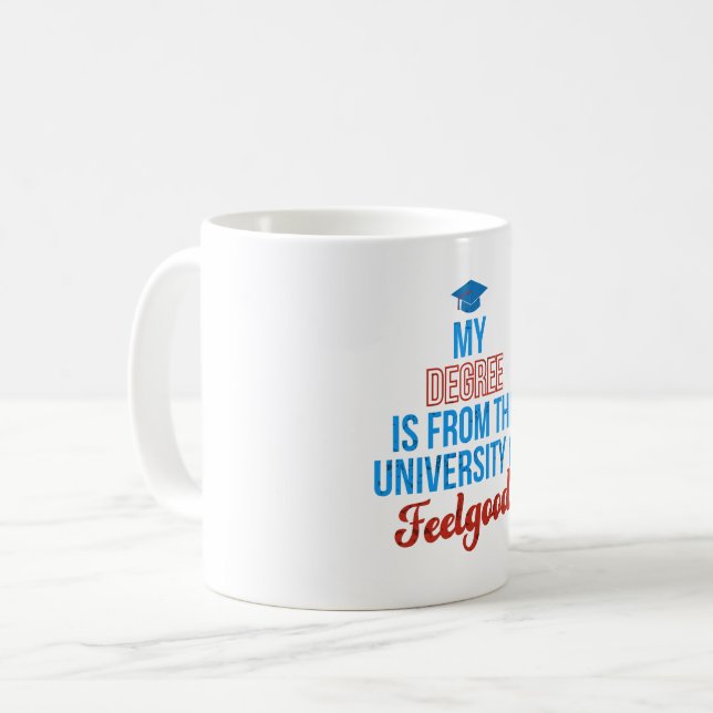 MUG DEGRÉ DE L'UNIVERSITÉ DE SENTIMENT (Devant gauche)