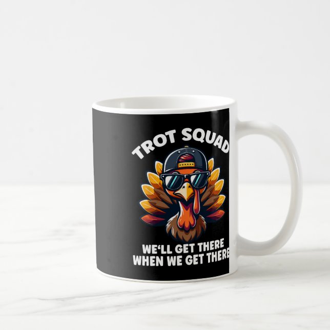 Mug Déguisement de dinde de Thanksgiving en course Ten (Droite)