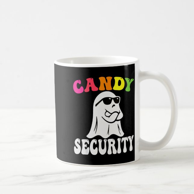 Mug Déguisement de sécurité bonbons fantôme drôle Hall (Droite)
