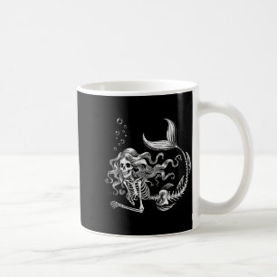 Mug Déguisement de squelette de sirène drôle Halloween