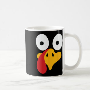 Mug Déguisement de visage de dinde de Thanksgiving 