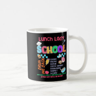 Mug Déjeuner Dame Retour À L'École Tour Cafétéria Équi