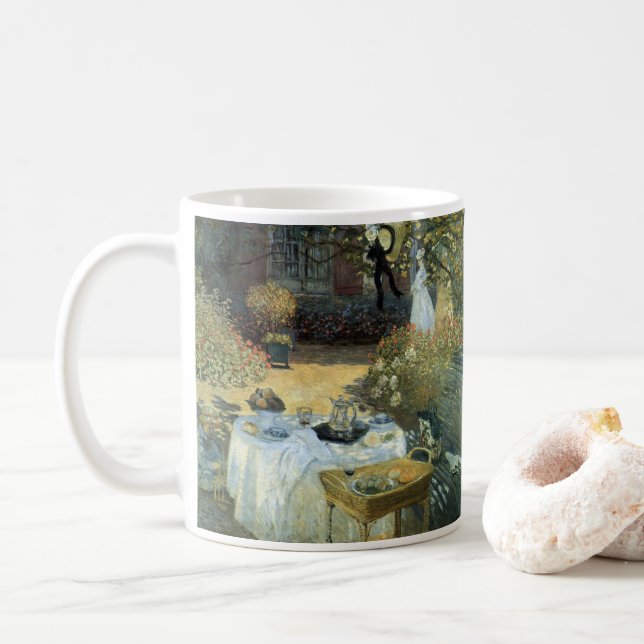 Mug Déjeuner de Claude Monet, impressionnisme Vintage (Avec donut)
