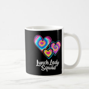 Mug Déjeuner Lady Squad Tie Dye Hearts Cafétéria Perso