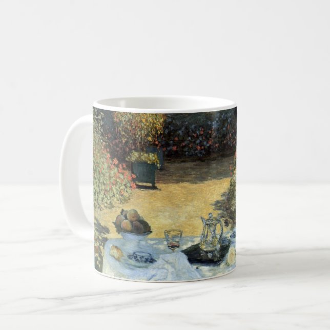 Mug Déjeuner par Claude Monet, Impressionnisme Vintage (Devant gauche)