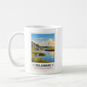 Mug Delaware USA – Vintage Travel Poster