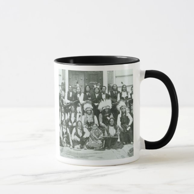 Mug Délégation indienne des chefs de Sioux à (Droite)
