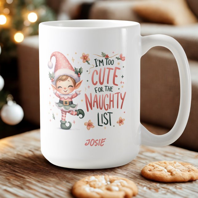 Mug d'elfe de Noël personnalisé (Créateur téléchargé)