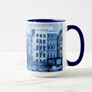 Mug Delft-Bleu-Regard d'Amsterdam Hollande