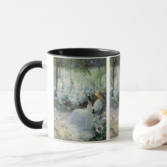 Mug Délicieuse Solitude par Frank Bramley, Art Vintage (Avec donut)