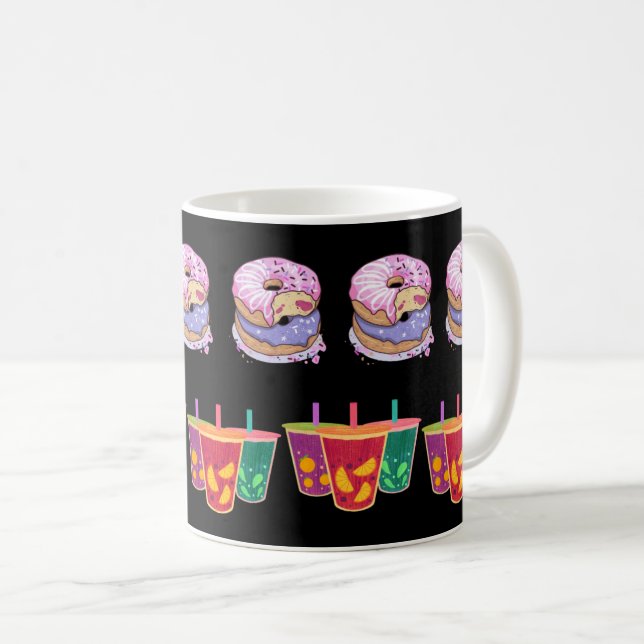 Mug Délicieux beignets et jus de fruits délicieux (Devant droit)