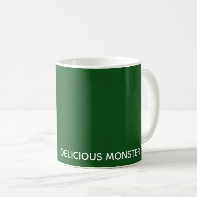 Mug Delicious Monster green color name (Devant droit)