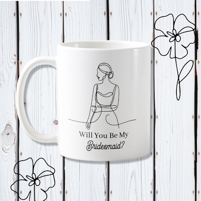 Mug Demande de Demoiselle d'Honneur (Créateur téléchargé)