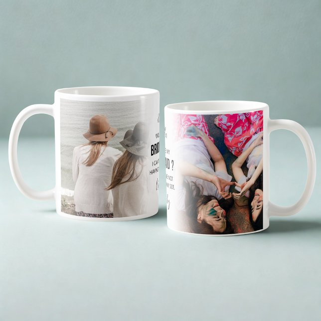 Mug Demande de demoiselles d'honneur tendance avec 2 p (Créateur téléchargé)