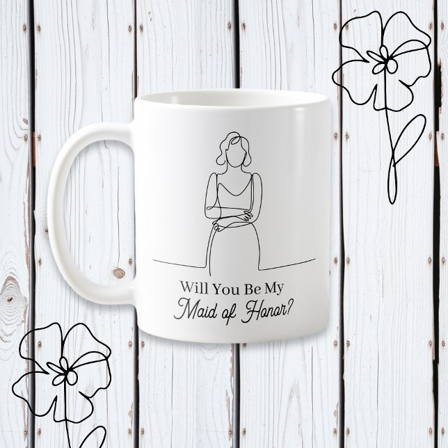 Mug Demande de témoin de mariage (Créateur téléchargé)