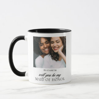 Mug Demande demoiselle d'honneur de mariage avec scéna