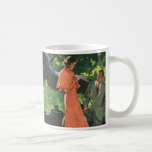 Mug Demande en mariage vintage ; Voulez-vous m'épouser (Droite)