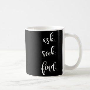 Mug Demander à trouver la citation biblique Imprimée C