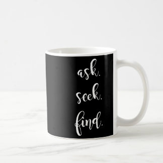 Mug Demander à trouver la citation biblique Imprimée C