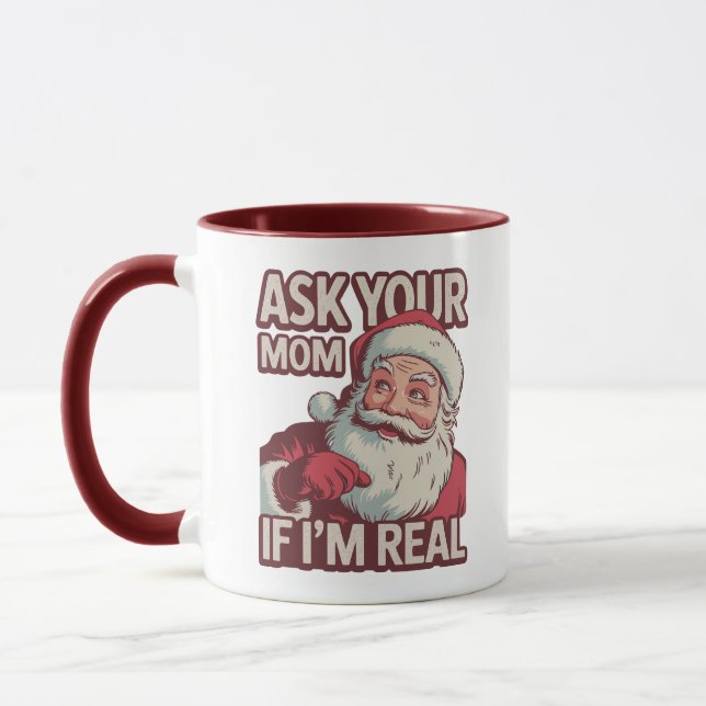Mug Demandez à votre maman si je suis vraiment drôle P (Gauche)