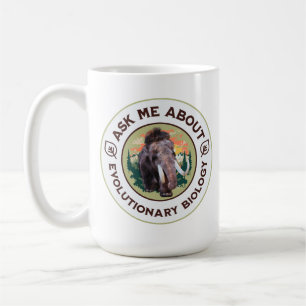 Mug Demandez-moi à propos de la biologie évolutionnair