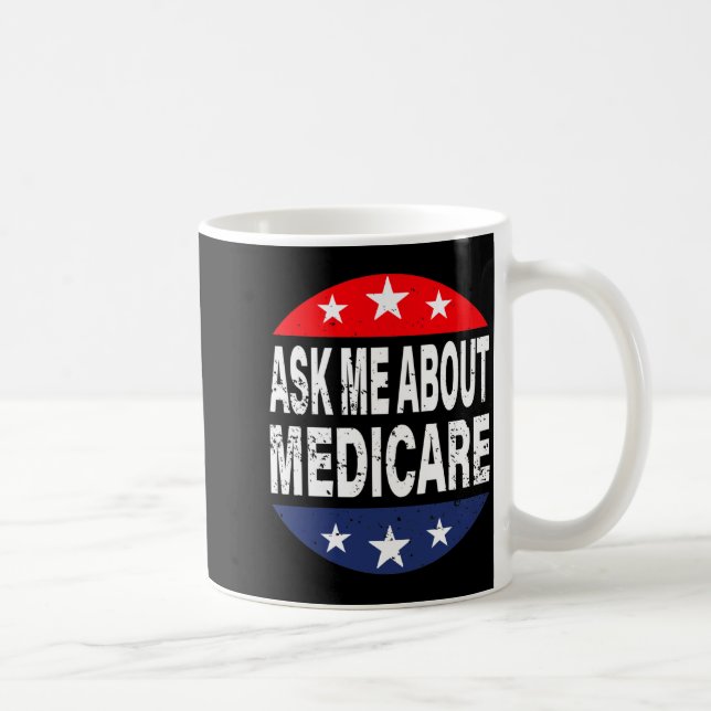 Mug Demandez-moi à propos de l'agent de courtier en as (Droite)