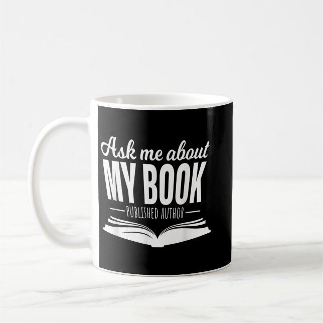 Mug Demandez-moi à propos de mon livre Tshirt Publié A (Gauche)