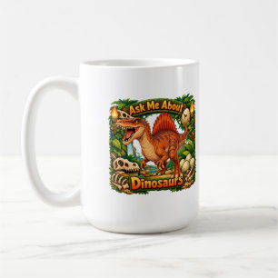 Mug Demandez-moi des dinosaures Chocolat chaud