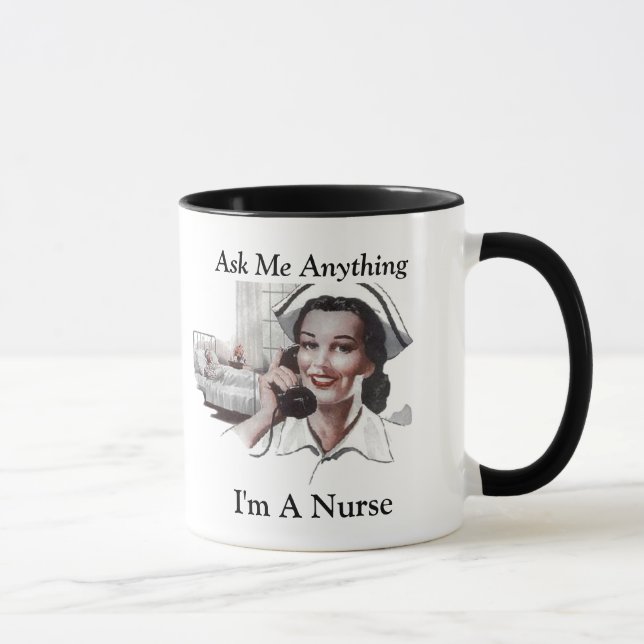 Mug Demandez-moi quelque chose que je suis une (Droite)