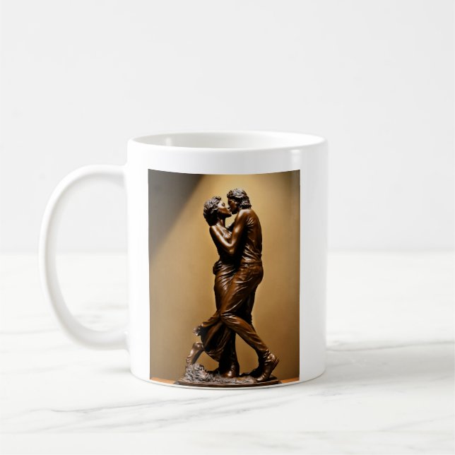 Mug d'emblée romantique : baiser unique (Gauche)