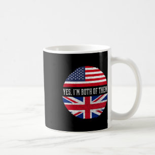Mug Demi-américain Demi-britannique Drapeau États-Unis