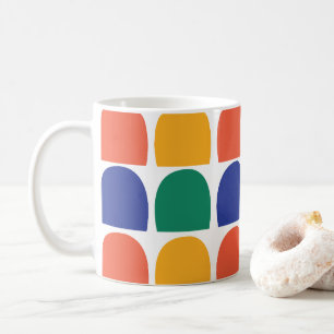 Mug Demi-cercle géométrique coloré