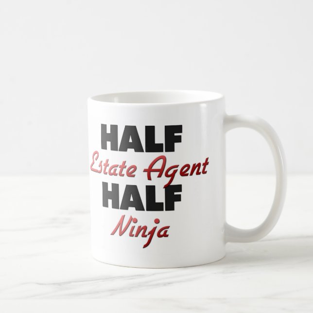 Mug Demi d'agent immobilier demi de Ninja (Droite)