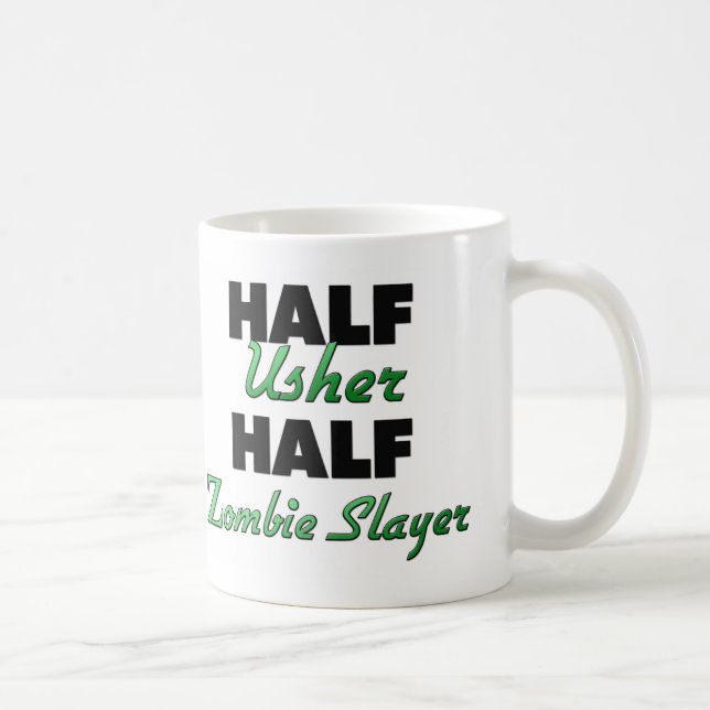Mug Demi de demi de tueur de zombi d'Usher (Droite)