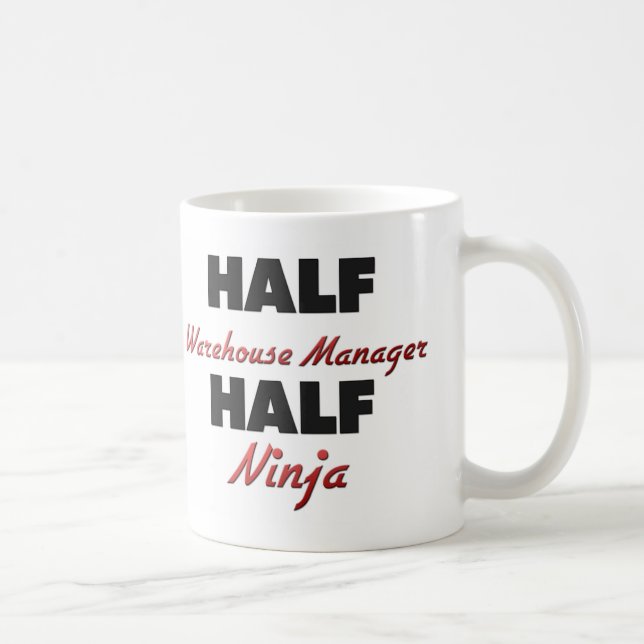 Mug Demi de directeur demi de Ninja d'entrepôt (Droite)