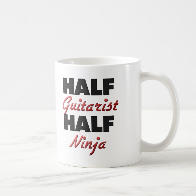 Mug Demi de guitariste demi de Ninja (Droite)