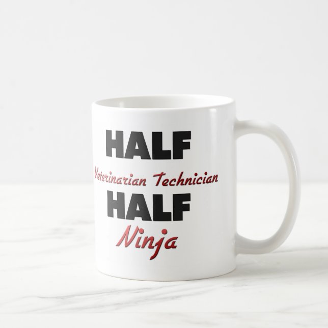 Mug Demi de technicien vétérinaire demi de Ninja (Droite)