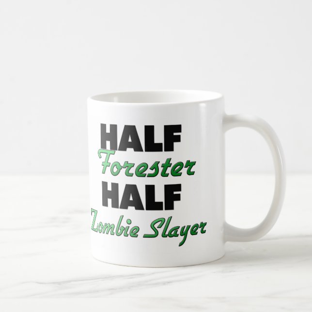 Mug Demi de tueur de zombi de demi de forestier (Droite)