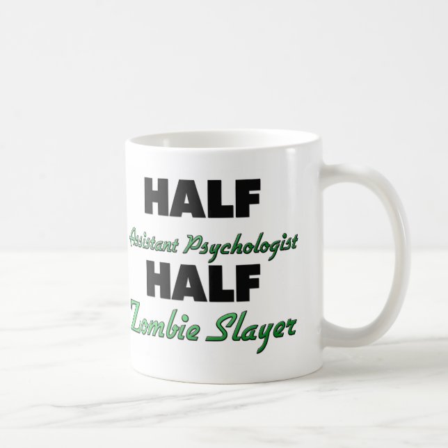 Mug Demi de tueur de zombi de demi de psychologue (Droite)