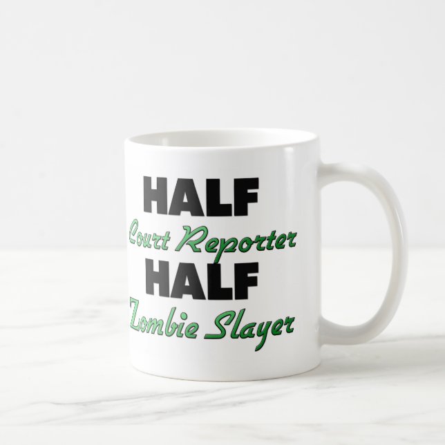 Mug Demi de tueur de zombi de demi de sténographe (Droite)
