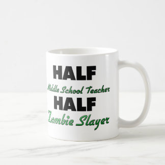 Mug Demi de tueur de zombi de maître d'école à moitié