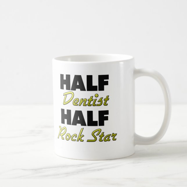 Mug Demi de vedette du rock de demi de dentiste (Droite)