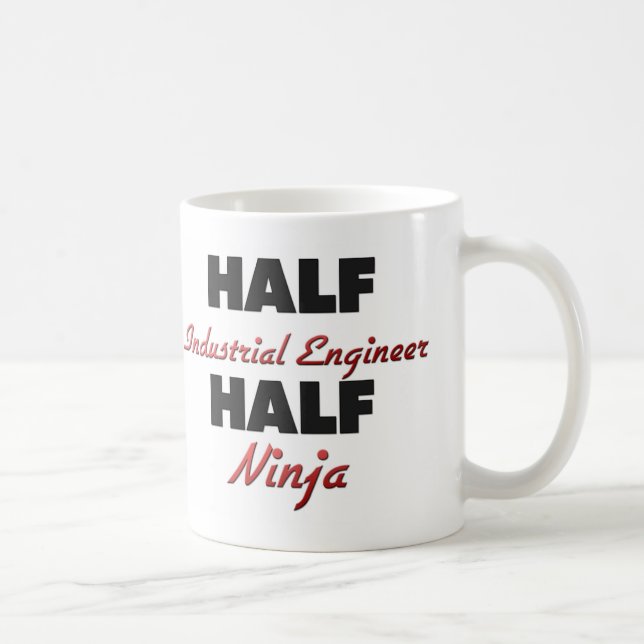 Mug Demi d'ingénieur industriel demi de Ninja (Droite)