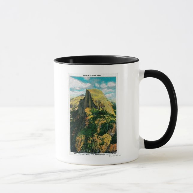 Mug Demi-dôme et le repos du nuage de Glacier Point (Droite)