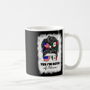 Mug Demi-Mexicain et Américain Mexique Amérique Drapea